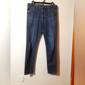 AG Jeans  The Farrah High Rise Skinny Crop Dark Blue Women's Size 29 Casual